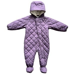 Columbia Meet Cute Bunting Toddler Baby Purple Diamond Quilted size 18-24 months